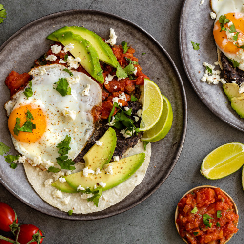 Huevos rancheros (rančerské vajcia)