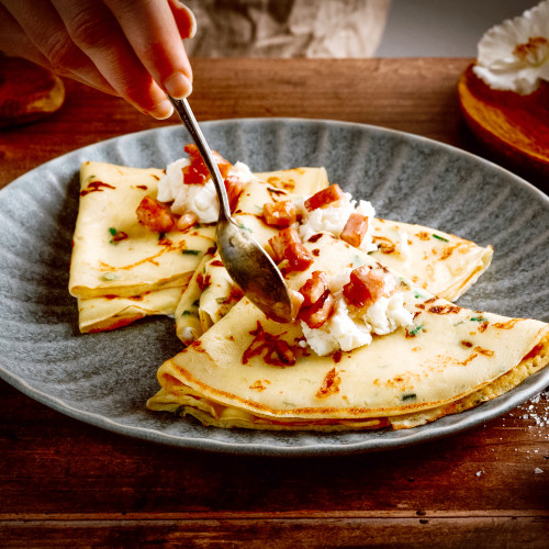 Slané palacinky s bryndzou